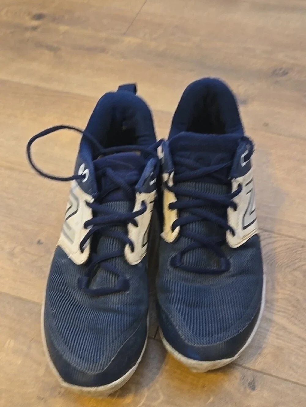New Balance Kids Navy and White Athletic Sneakers